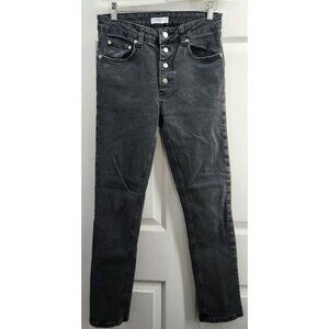 Anine Bing Charcoal High Rise Jeans